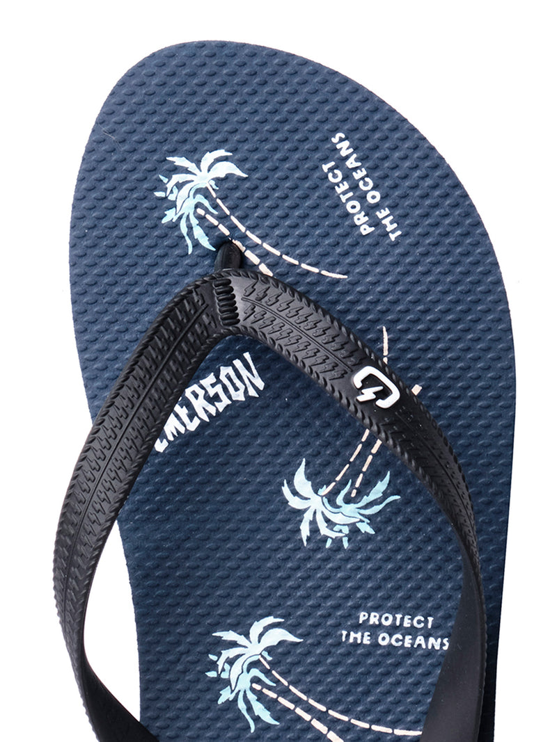 Load image into Gallery viewer, Emerson Men's Tahiti Flip Flops D.Navy Blue/Black 221.EM95.13-Pr283-D-Navy-Blue-Black
