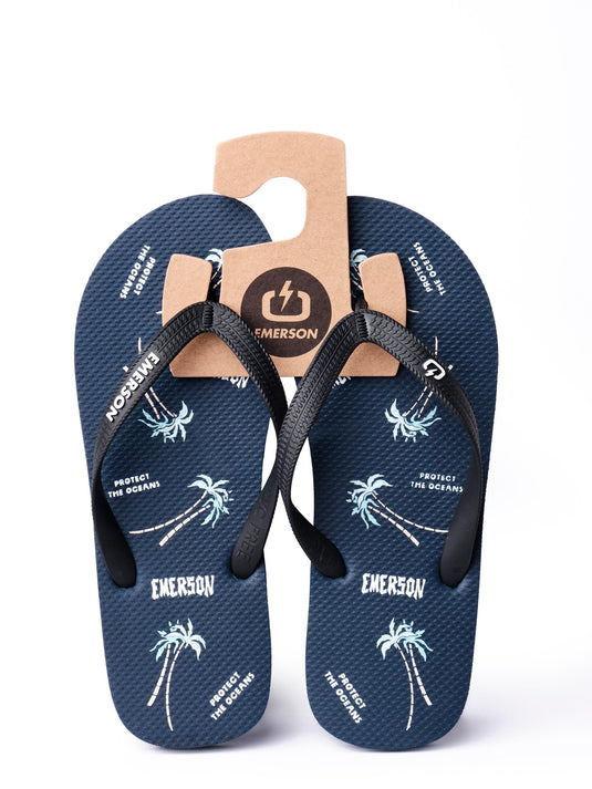 Emerson Men's Tahiti Flip Flops D.Navy Blue/Black 221.EM95.13-Pr283-D-Navy-Blue-Black