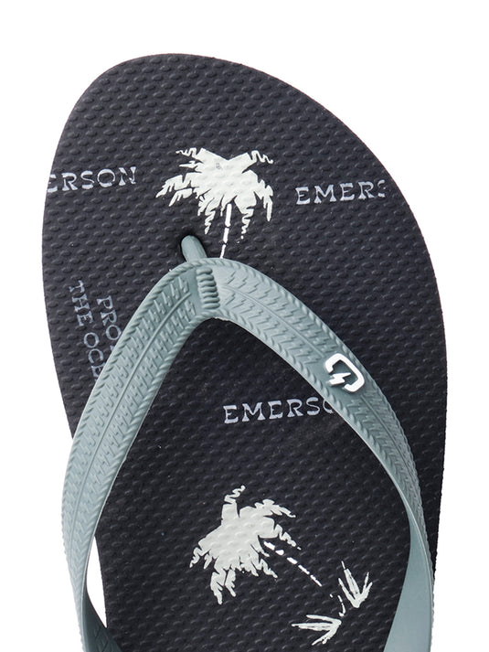 Emerson Men's Tahiti Flip Flops Black/Army Green 221.EM95.13-Pr299-Black-Army-Green