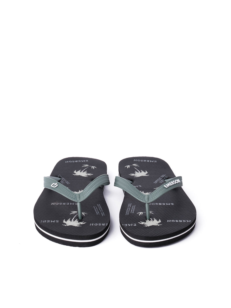 Load image into Gallery viewer, Emerson Men's Tahiti Flip Flops Black/Army Green 221.EM95.13-Pr299-Black-Army-Green
