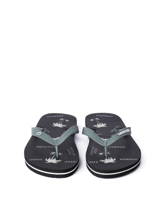 Emerson Men's Tahiti Flip Flops Black/Army Green 221.EM95.13-Pr299-Black-Army-Green