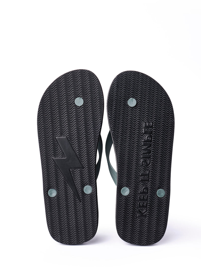Load image into Gallery viewer, Emerson Men's Tahiti Flip Flops Black/Army Green 221.EM95.13-Pr299-Black-Army-Green
