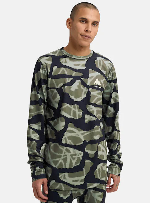 Load image into Gallery viewer, Burton Men's Lightweight X Base Layer Crewneck Graffiti Camo 2217610E3U
