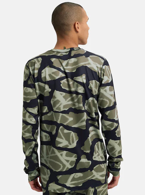 Burton Men's Lightweight X Base Layer Crewneck Graffiti Camo 2217610E3U