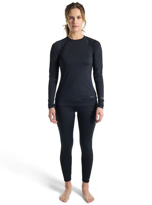 Load image into Gallery viewer, Burton Women's Lightweight X Base Layer Crewneck True Black 2217710600
