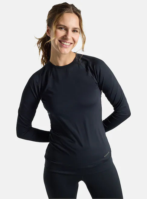 Burton Women's Lightweight X Base Layer Crewneck True Black 2217710600