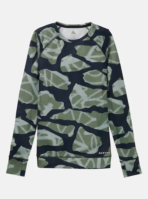 Burton Women's Lightweight X Base Layer Crewneck Graffiti Camo 2217716E3U