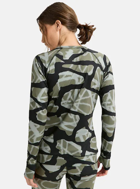 Load image into Gallery viewer, Burton Women&#39;s Lightweight X Base Layer Crewneck Graffiti Camo 2217716E3U
