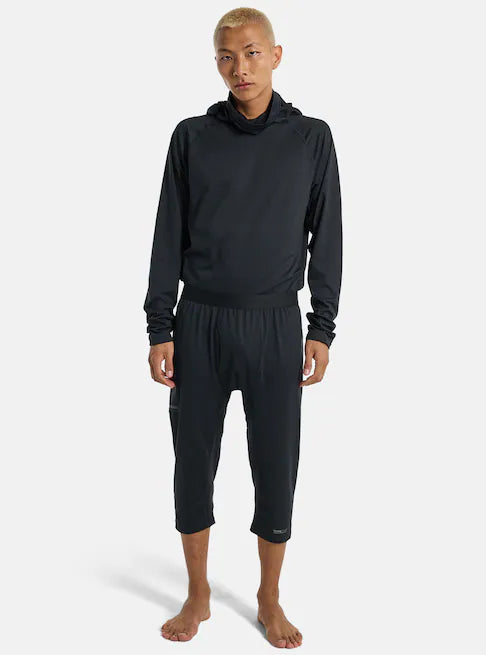 Load image into Gallery viewer, Burton Men's Midweight X Base Layer Three-Quarter Boot Pants True Black 2219610400
