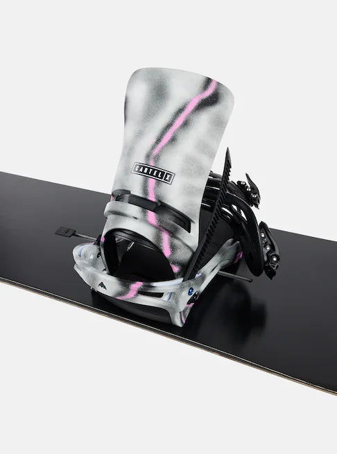 Burton Men's Cartel X Re:Flex Snowboard Bindings Gray/Pink 22230004022