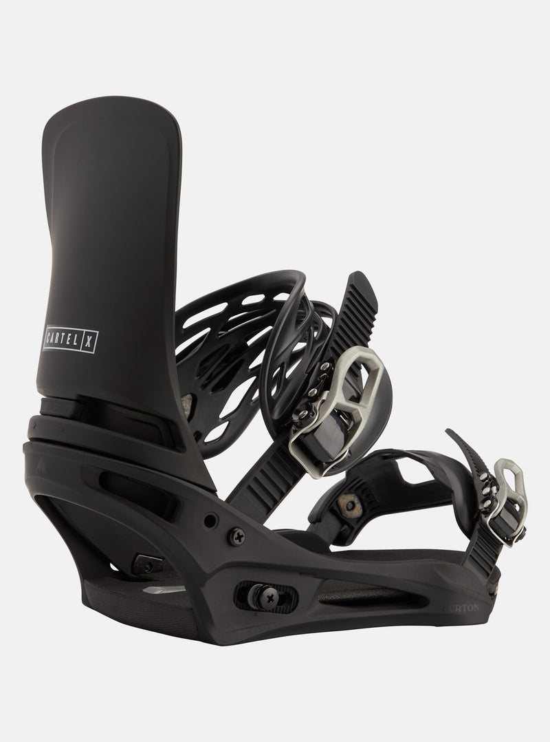 Load image into Gallery viewer, Burton Men&#39;s Cartel X Re:Flex Snowboard Bindings Black 22230100001
