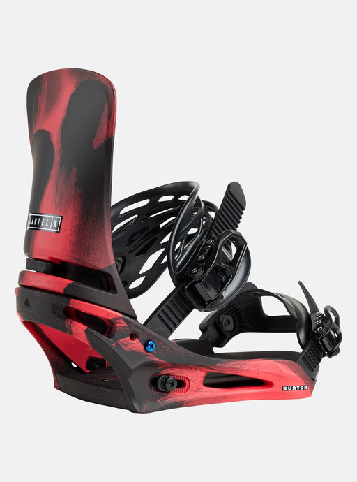 Burton Men's Cartel X Re:Flex Snowboard Bindings Black/Red 2223010I60