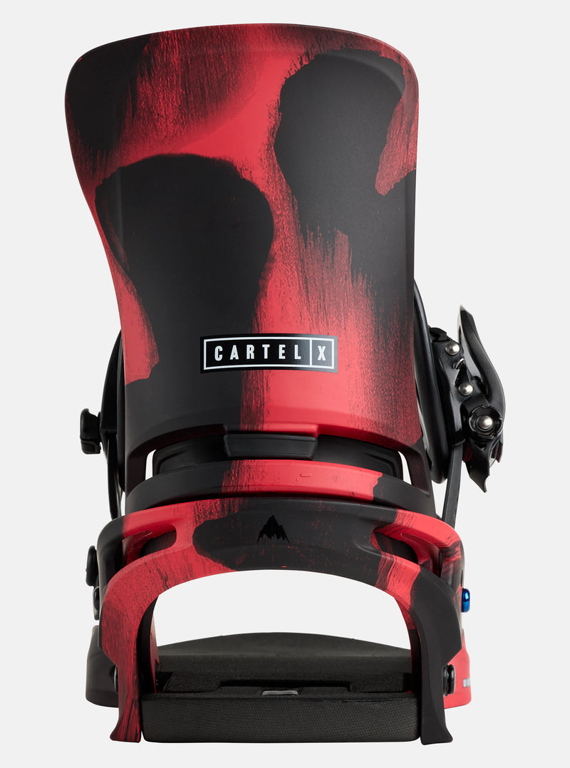 Load image into Gallery viewer, Burton Men&#39;s Cartel X Re:Flex Snowboard Bindings Black/Red 2223010I60
