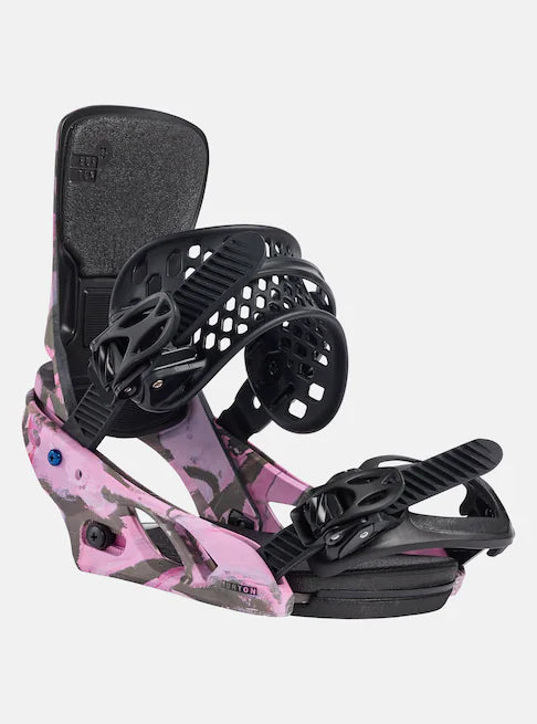 Load image into Gallery viewer, Burton Women&#39;s Lexa X Re:Flex Snowboard Bindings Gray/Pink 22231004022
