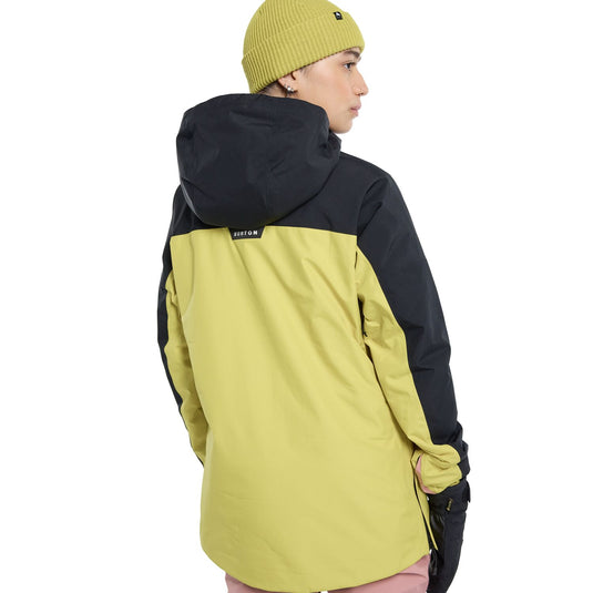 Burton Pillowline Gore-Tex 2L Anorak Jacket True Black/Powder Blush/Sulphur 22738102003