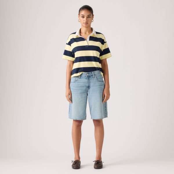 Load image into Gallery viewer, Levi's Women's Baggy Dad Jorts Shorts Blue 000MJ0017
