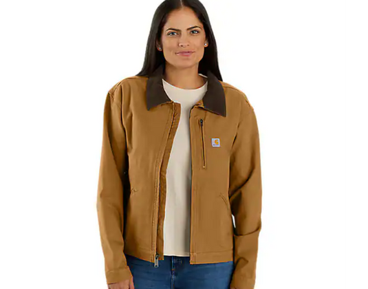 Carhartt Women's Iconic Crawford Detroit Jacket Carhartt Brown 106208-BRN