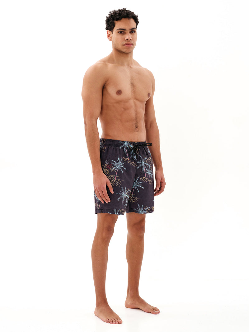 Load image into Gallery viewer, Emerson Men's Printed Volleyball Swimsuit 43 cm Off Black 231.EM504.31-Pr351-Off-Black
