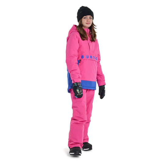 Burton Kids' Frostner 2L Anorak Jacket Fuchsia Fusion / Amparo Blue