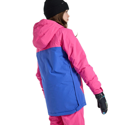 Burton Kids' Frostner 2L Anorak Jacket Fuchsia Fusion / Amparo Blue