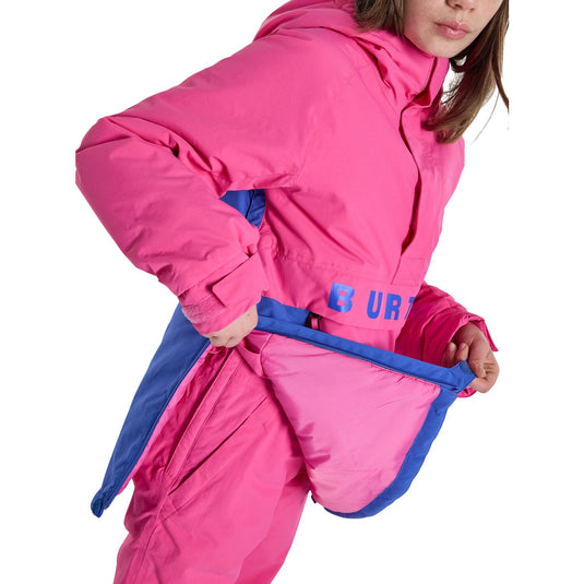 Burton Kids' Frostner 2L Anorak Jacket Fuchsia Fusion / Amparo Blue