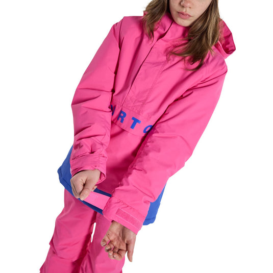 Burton Kids' Frostner 2L Anorak Jacket Fuchsia Fusion / Amparo Blue