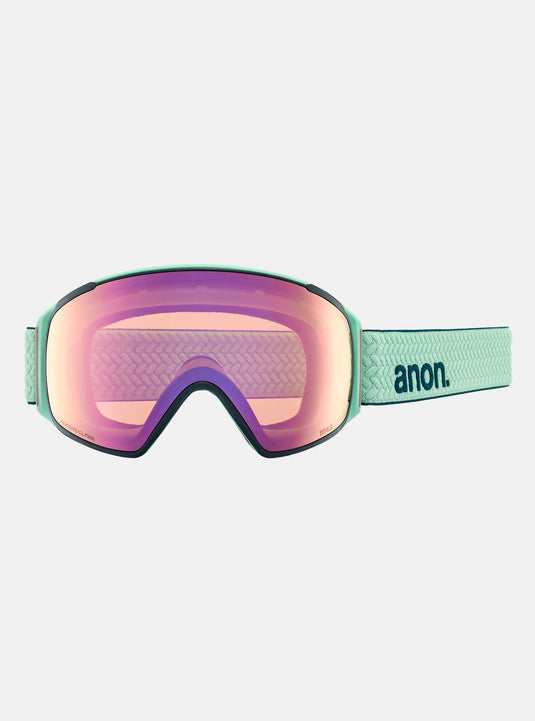 Anon Unisex M4 (Cylindrical) Goggles Powder Mint + Bonus Perceive Lens + MFI® Face Mask 20354106303