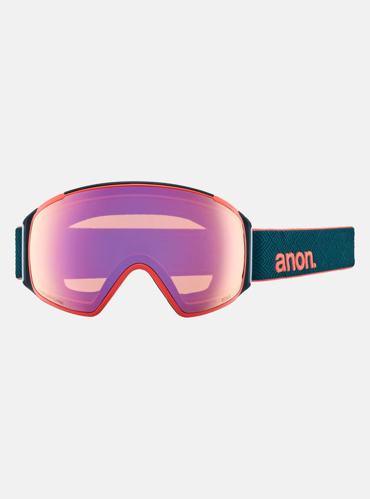 Anon Unisex M4S (Cylindrical) Goggles Deep Emerald + Bonus Perceive Lens + MFI® Face Mask 23577102400
