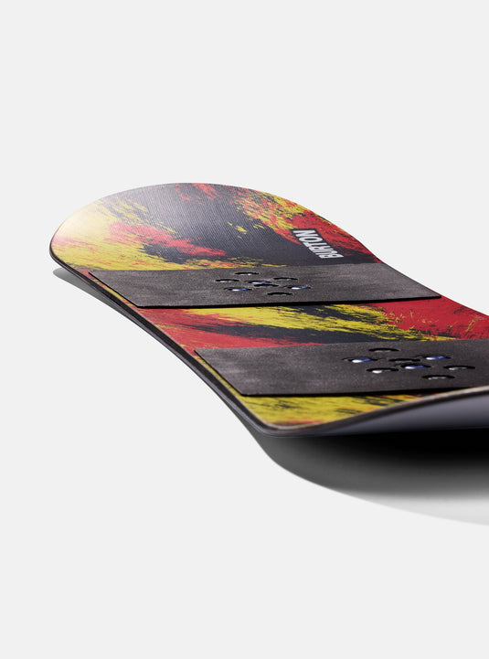 burton 130 snowboard Burton Kids' Grom Flat Top 130 Snowboard Ketchup/Mustard 2359910096113 – Zero Gravity