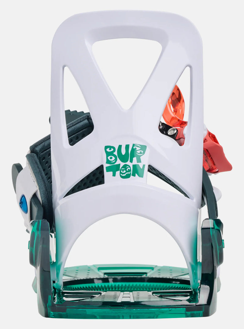 Load image into Gallery viewer, Burton Kids&#39; Mini Grom Disc Snowboard Bindings Green/Multi 23601101300
