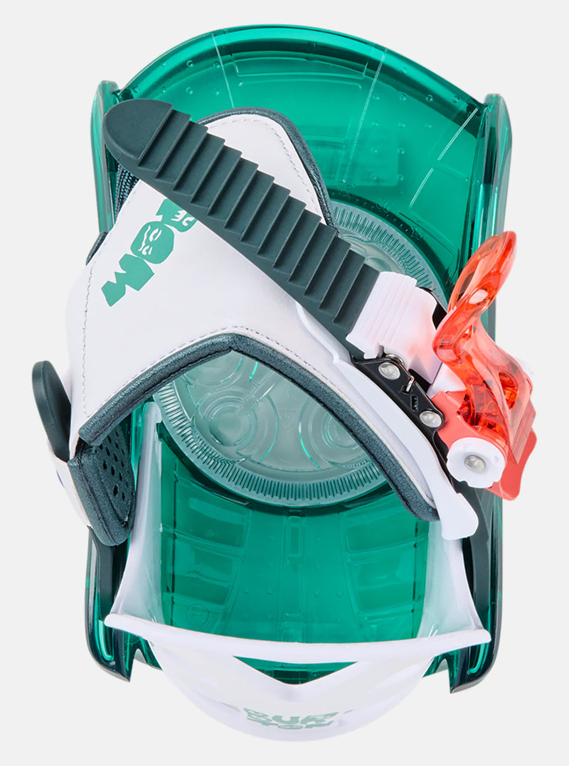 Load image into Gallery viewer, Burton Kids&#39; Mini Grom Disc Snowboard Bindings Green/Multi 23601101300
