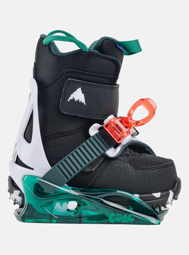 Load image into Gallery viewer, Burton Kids&#39; Mini Grom Disc Snowboard Bindings Green/Multi 23601101300
