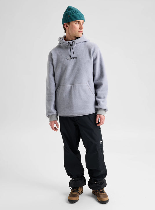 Burton Men's Cinder Fleece Pullover Hoodie Gray Heather 23834100020