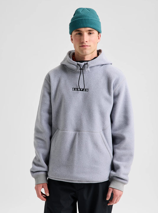 Burton Men's Cinder Fleece Pullover Hoodie Gray Heather 23834100020