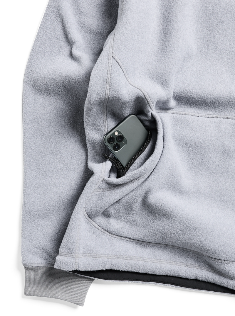 Load image into Gallery viewer, Burton Men's Cinder Fleece Pullover Hoodie Gray Heather 23834100020

