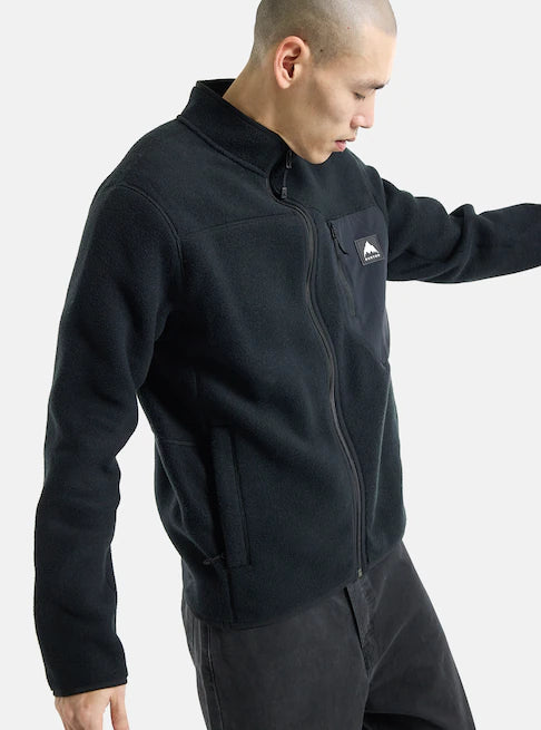 Load image into Gallery viewer, Burton Men&#39;s Cinder Full-Zip Fleece True Black 2383710000
