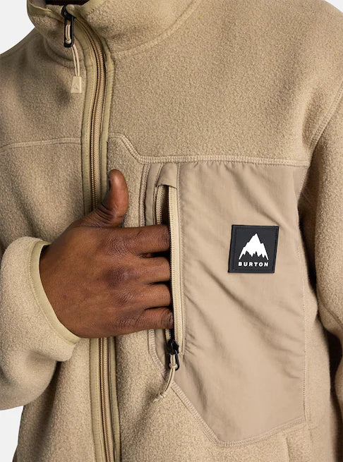 Load image into Gallery viewer, Burton Men&#39;s Cinder Full-Zip Fleece Summit Taupe 2383710120
