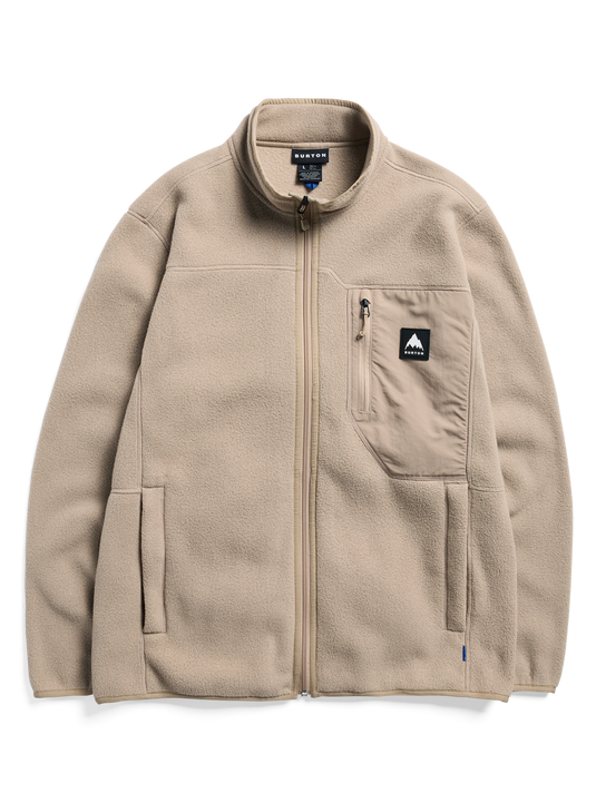 Burton Men's Cinder Full-Zip Fleece Summit Taupe 23837101200