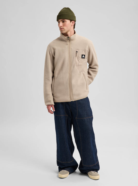 Burton Men's Cinder Full-Zip Fleece Summit Taupe 23837101200