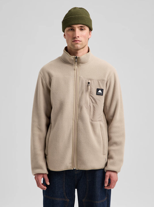 Burton Men's Cinder Full-Zip Fleece Summit Taupe 23837101200