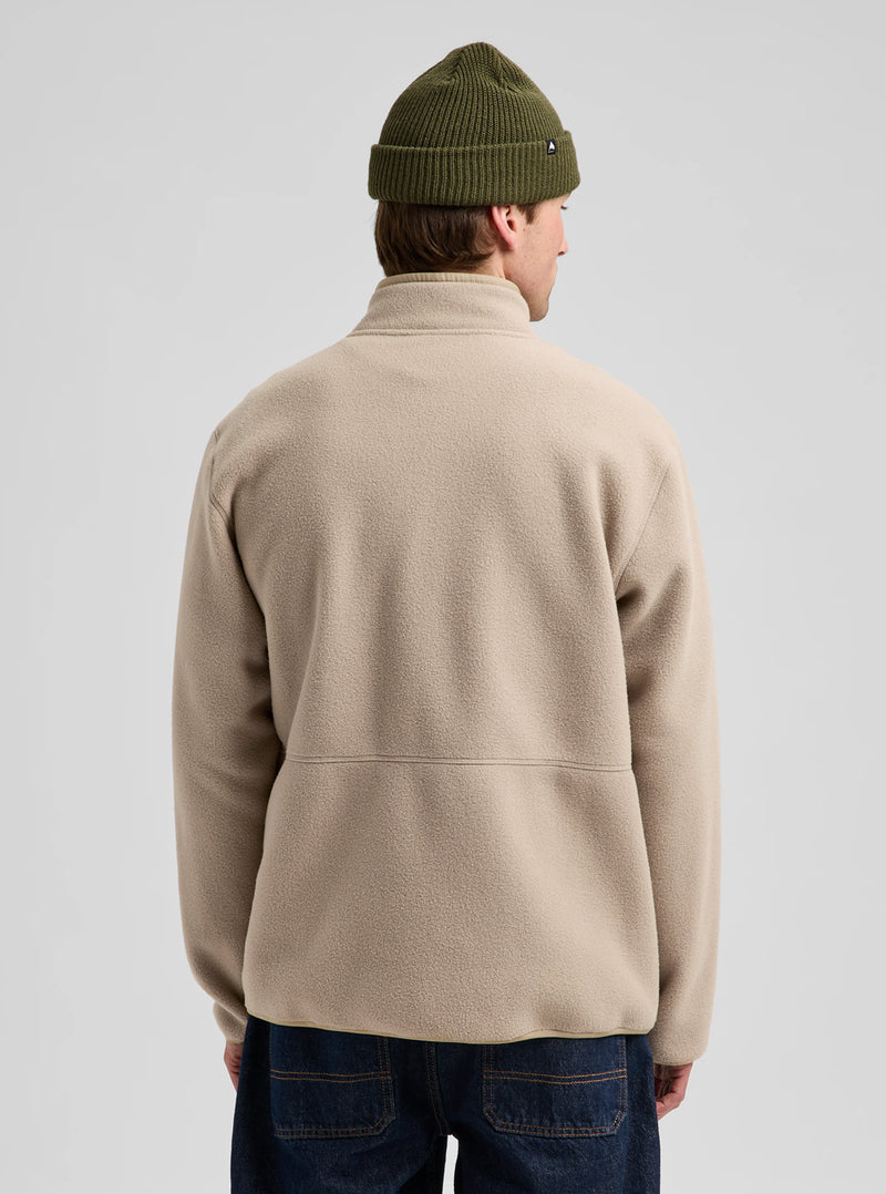 Load image into Gallery viewer, Burton Men's Cinder Full-Zip Fleece Summit Taupe 23837101200
