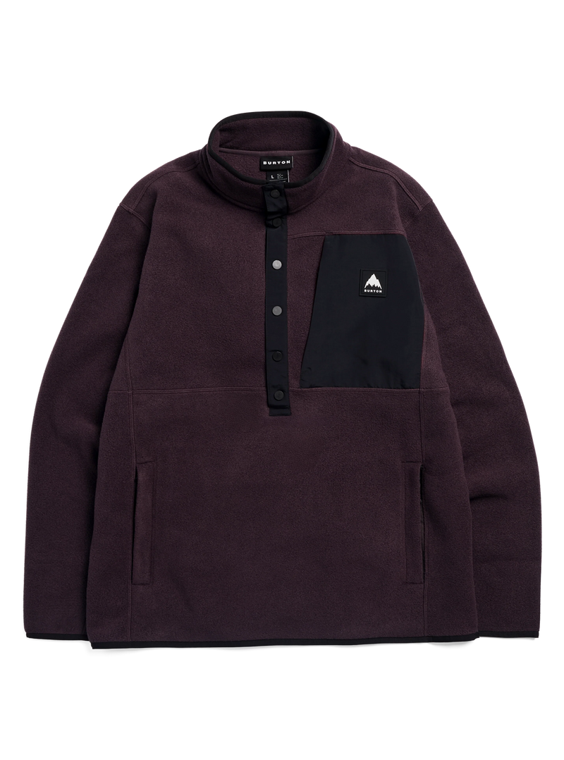 Load image into Gallery viewer, Burton Men's Cinder Fleece Pullover Bear Hug Brown 2383810E5C
