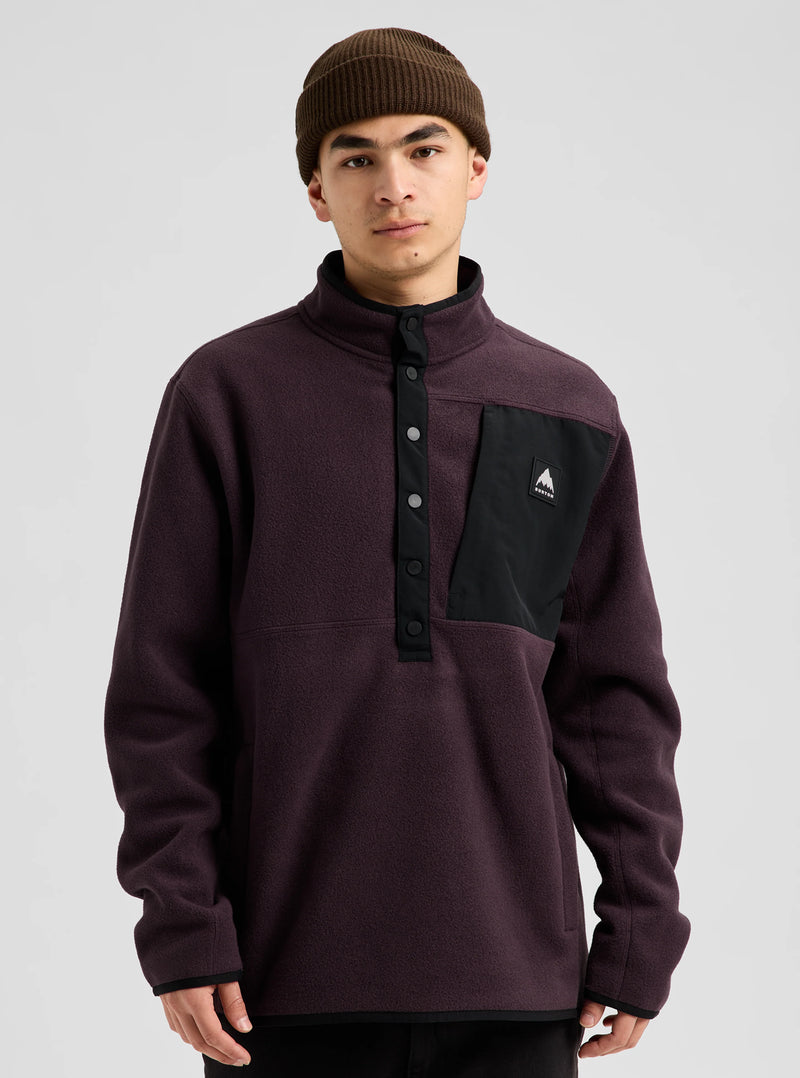 Load image into Gallery viewer, Burton Men's Cinder Fleece Pullover Bear Hug Brown 2383810E5C
