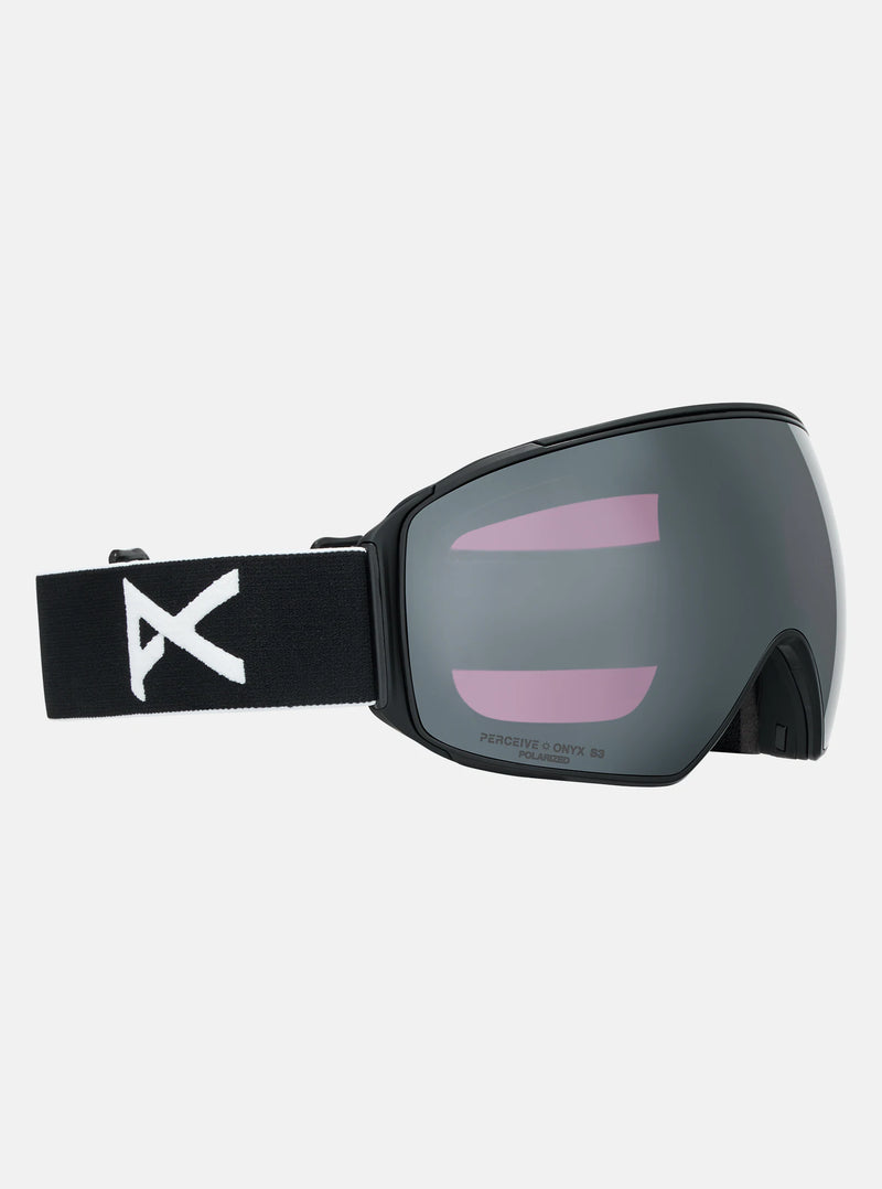 Load image into Gallery viewer, Anon Unisex M4S (Toric) Polarized Goggles Black + Bonus Perceive Lens + MFI® Face Mask 23940100001

