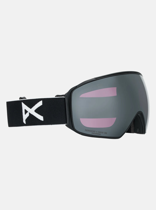 Anon Unisex M4S (Toric) Polarized Goggles Black + Bonus Perceive Lens + MFI® Face Mask 23940100001