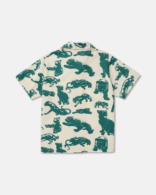 RVCA Men's TJP All Over Short Sleeve Shirt Ceramic 23A041611-CER