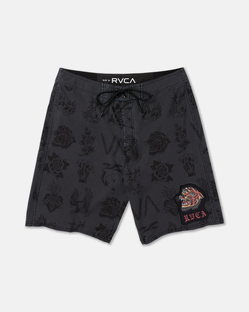 Load image into Gallery viewer, RVCA Men's Kaleb Boardshorts Black 23A252600-BLK
