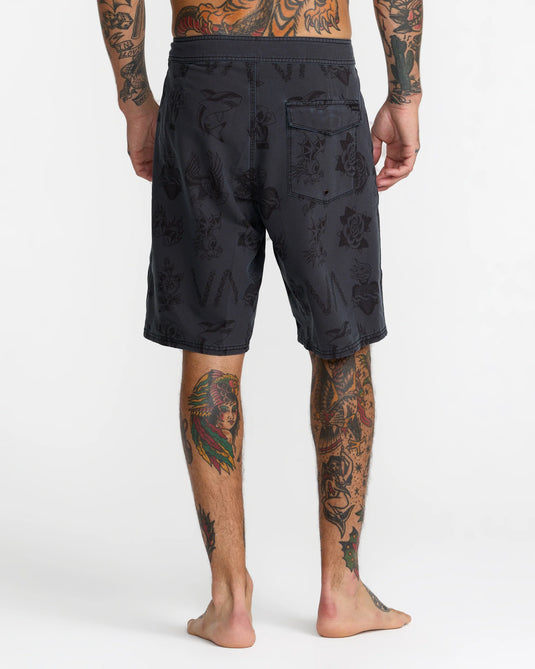 RVCA Men's Kaleb Boardshorts Black 23A252600-BLK