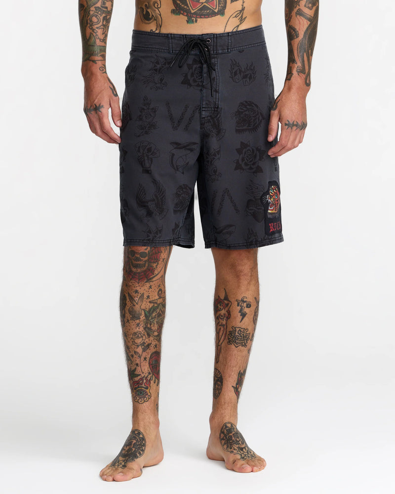 Load image into Gallery viewer, RVCA Men's Kaleb Boardshorts Black 23A252600-BLK
