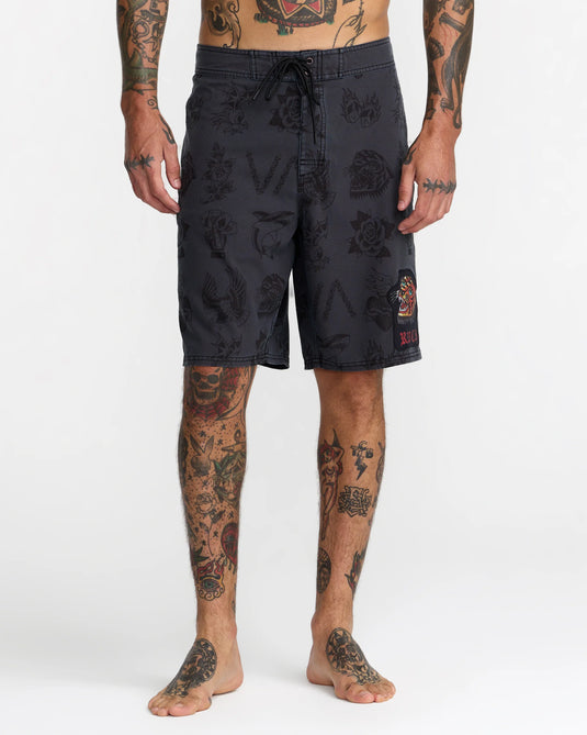 RVCA Men's Kaleb Boardshorts Black 23A252600-BLK